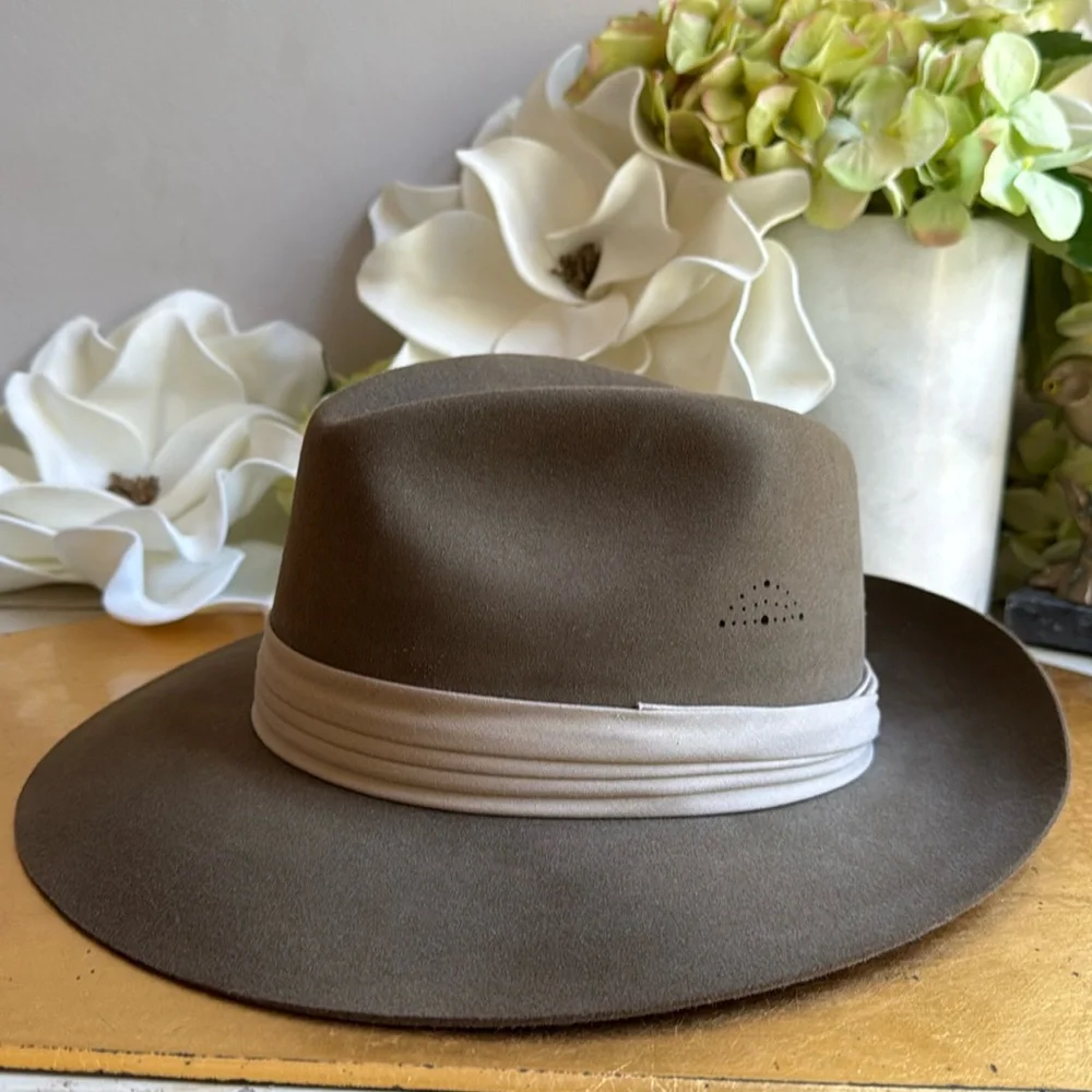 Vintage 1980’s Banana Republic Genuine Fur Felt Hat | Indiana Jones